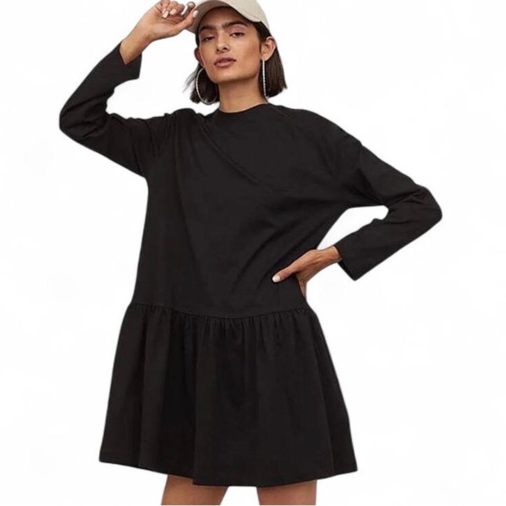 NWT H&M Divided Women’s Black Dress 100% cotton Size M